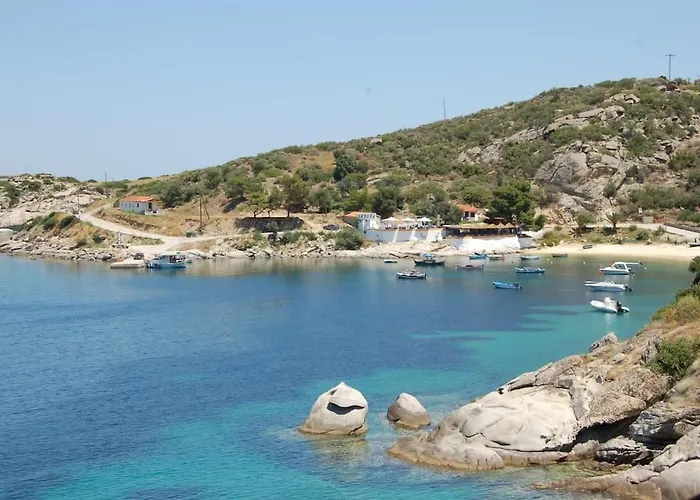 Summer House With The View Of Athos Sykia