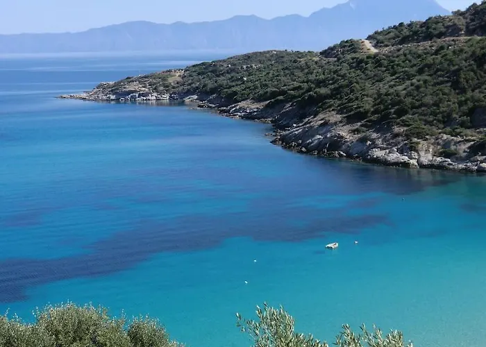Summer House With The View Of Athos Apartament Sykia